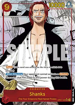 Carte Shanks Manga OP1 – Édition Unique à l’Unité