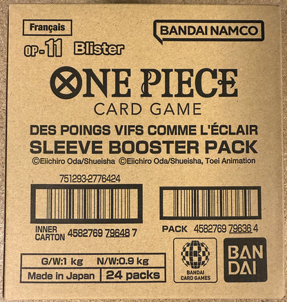 Display blister booster One Piece - A Fist of divine speed OP11 (Scellé) FR